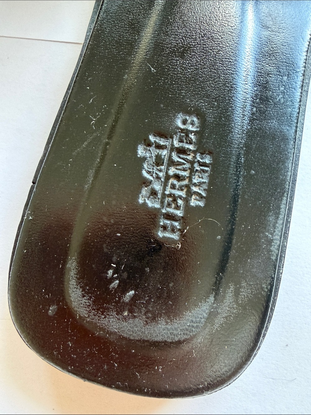 Hermes Black Oran Slide Sandals - Picture 13 of 17